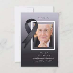 Carte de remerciements de la sympathie pour la pho