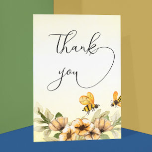 Carte de remerciements de Little Bee Baby shower