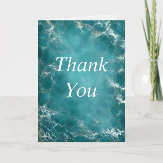 Carte de remerciements de l'océan turquoise