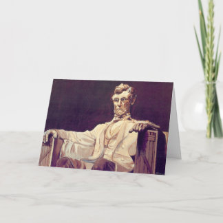 Carte de remerciements de M. Lincoln Looks Down