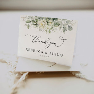 Carte de remerciements de Mariage Dusty Sage Green