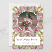 Carte de remerciements de Mariage personnalisé Aut