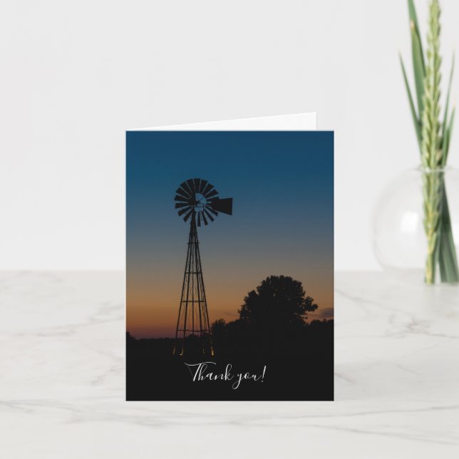 Carte de remerciements de moulin à vent Ozark Suns (Devant)
