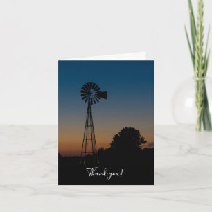 Carte de remerciements de moulin à vent Ozark Suns