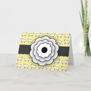 Carte de remerciements de moutons