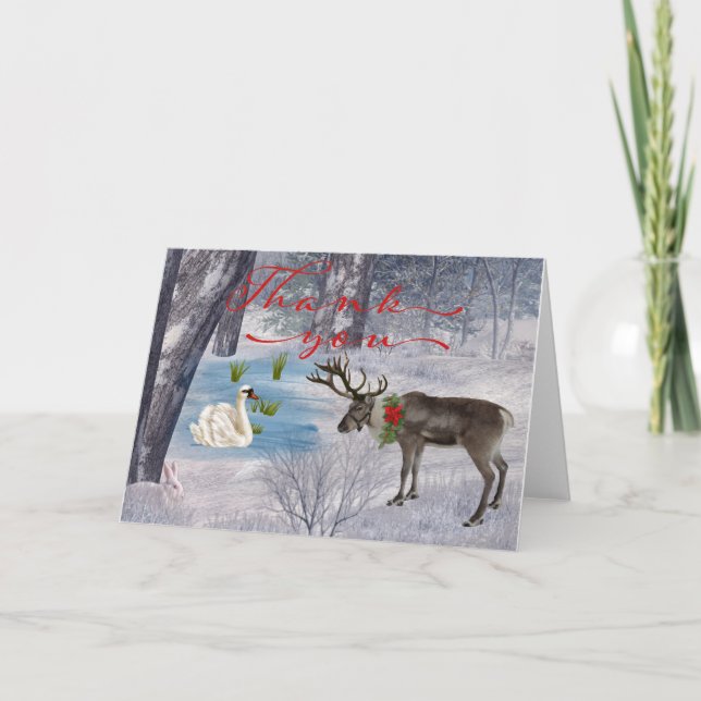 Carte de remerciements de Noël (Devant)