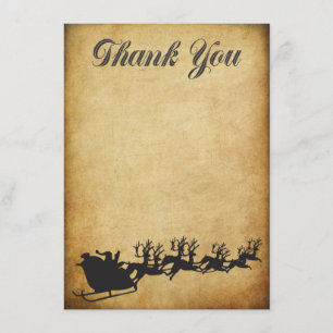 Carte de remerciements de Noël Bonus