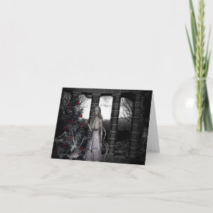 Carte de remerciements de Noël sombre