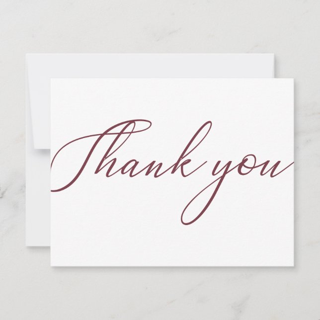 Carte de remerciements de package d'entreprise Red (Devant)