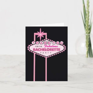 Carte de remerciements de partie de Bachelorette -