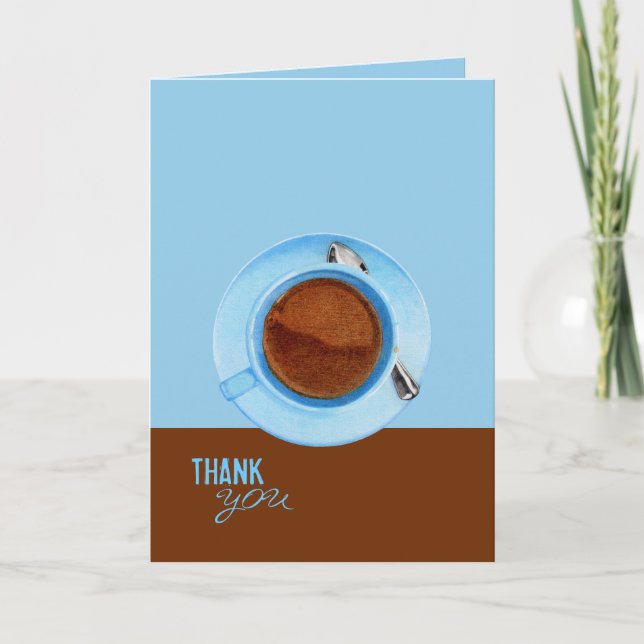Carte de remerciements de pause café (Devant)