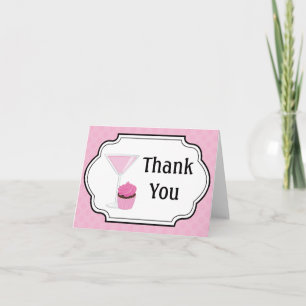Carte de remerciements de petits gâteaux et de