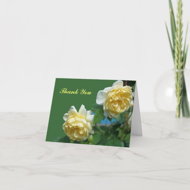 Carte de remerciements de photographie à fleurs de (Devant)
