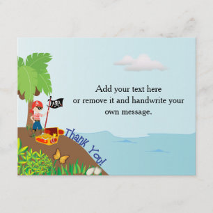 Carte de remerciements de pirate