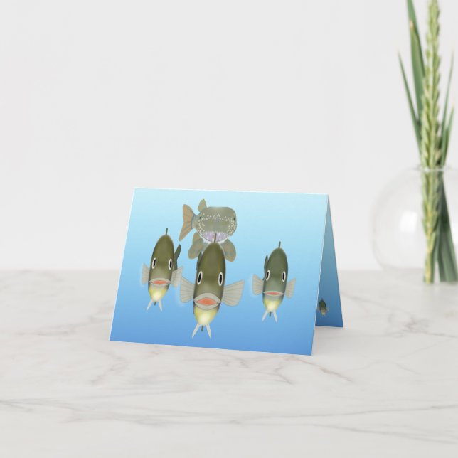 Carte de remerciements de poissons (Devant)