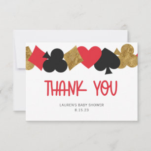 Carte de remerciements de poker
