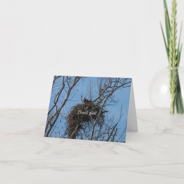 Carte de remerciements de problème double aigle (Devant)