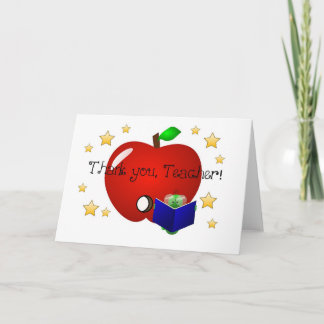 Carte de remerciements de professeur