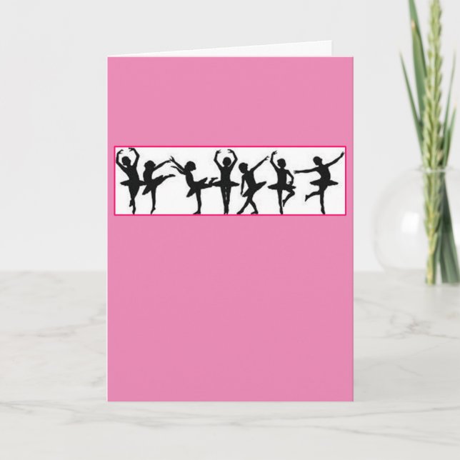 Carte de remerciements de professeur de danse (Devant)