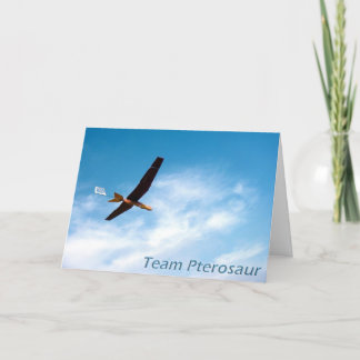 Carte de remerciements de Pterosaur d'équipe