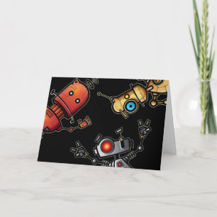 Carte de remerciements de robot