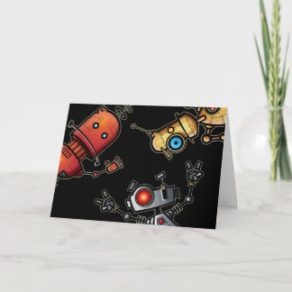 Carte de remerciements de robot