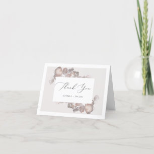 Carte de remerciements de romance aquarelle