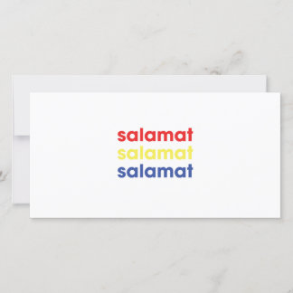 Carte de remerciements de "Salamat"