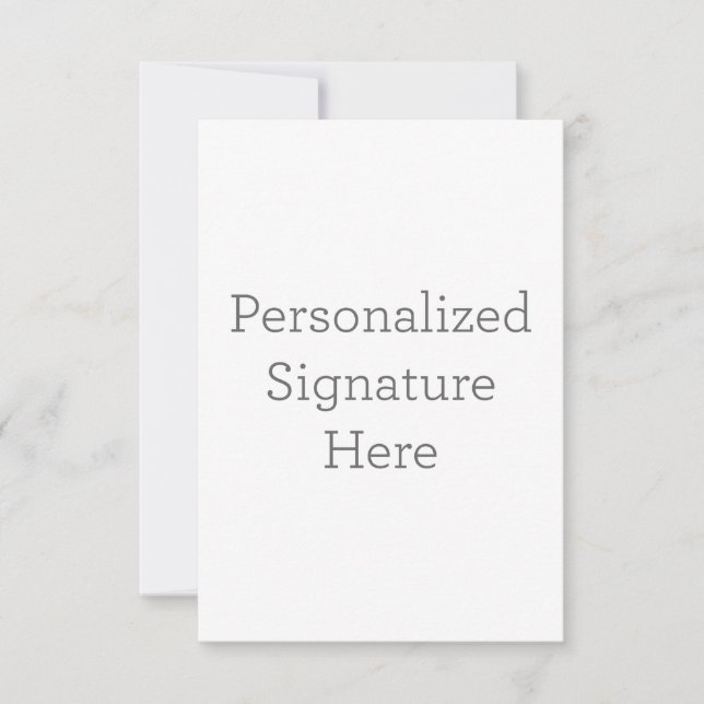 Carte de remerciements simple 8,9 cm x 12,7 cm (Devant)