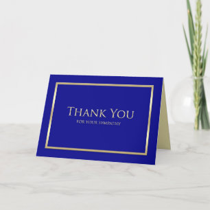 Carte de remerciements de sympathie blanche - Mari