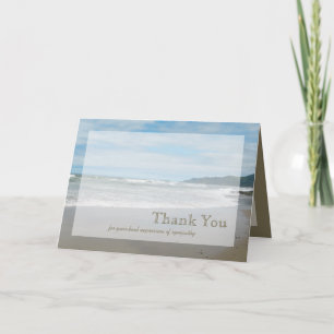 Carte de remerciements de sympathie - Plage