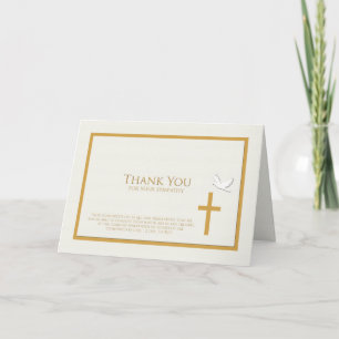 Carte de remerciements de sympathie — Sympathie ch