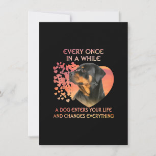 Carte De Remerciements De Temps En Temps Un Chien Entre Dans Votre Chaudi