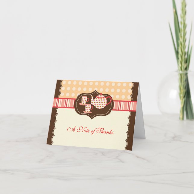 Carte de remerciements de thé pois (Devant)