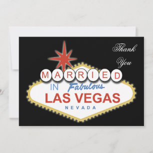 Carte de remerciements de thème de Vegas