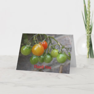 Carte de remerciements de tomate