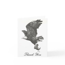 Carte de remerciements d'Eagle chauve