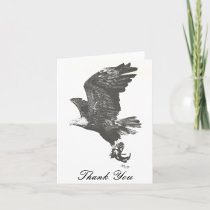 Carte de remerciements d'Eagle chauve