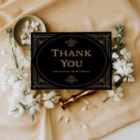 Déco moderne | Élégant Mariage noir et or