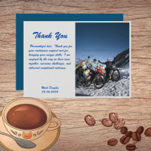 Carte de remerciements d'écriture Vintage rétro cl