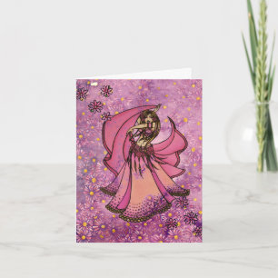 Carte De Remerciements Déesse Danseuse du Ventre                         