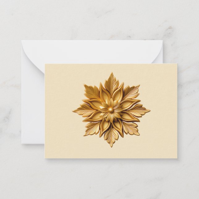 Carte de remerciements d'élégance à la décoration  (Dos)
