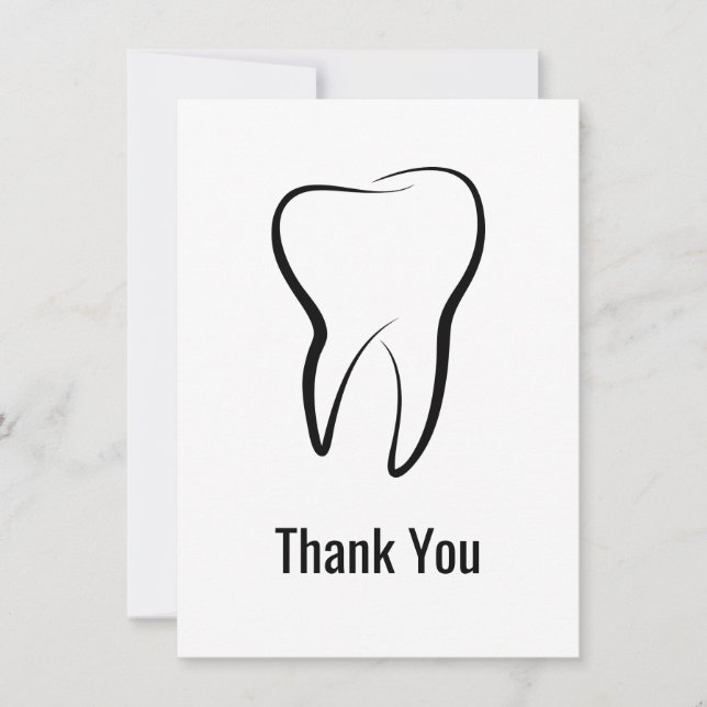Carte De Remerciements Dentaire dentaire Médicale Graphisme Dentistrie Me (Devant)
