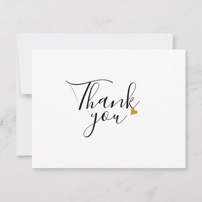 Carte de remerciements d'entreprise simple (Devant)