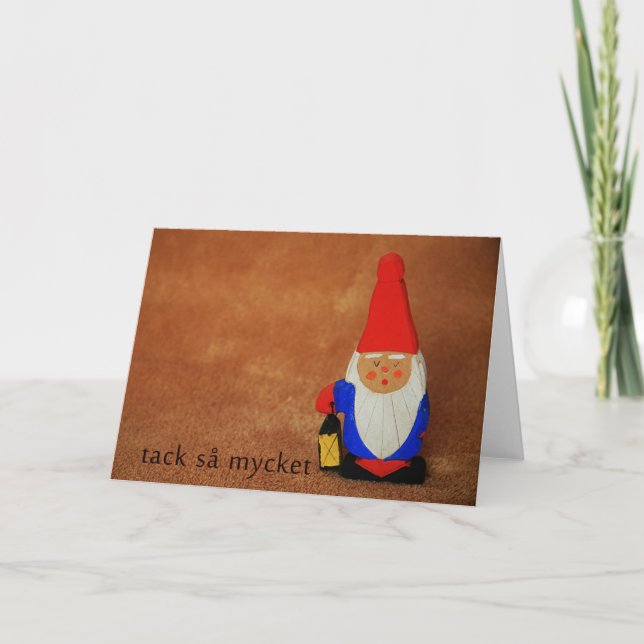 Carte de remerciements des elfes de Noël suédois à (Devant)