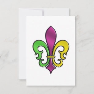 Carte De Remerciements Design élégant Fleur De Lis