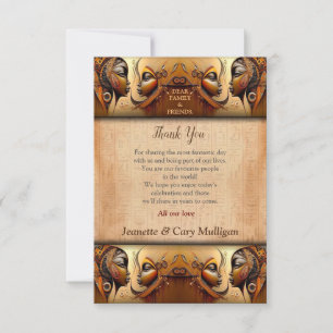 Carte De Remerciements Design moderne égyptien, islamique, arabe et afric