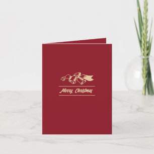 Carte De Remerciements Design simple de cloche de Noël, employé saisonnie
