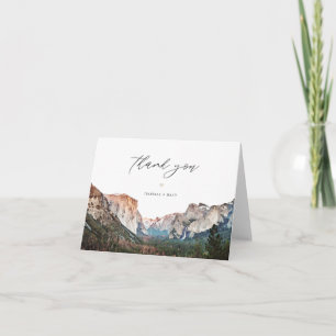 Carte De Remerciements Destination Skyline du parc national YOSEMITE