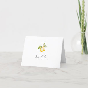 Carte de remerciements d'été classique Citrus Lemo
